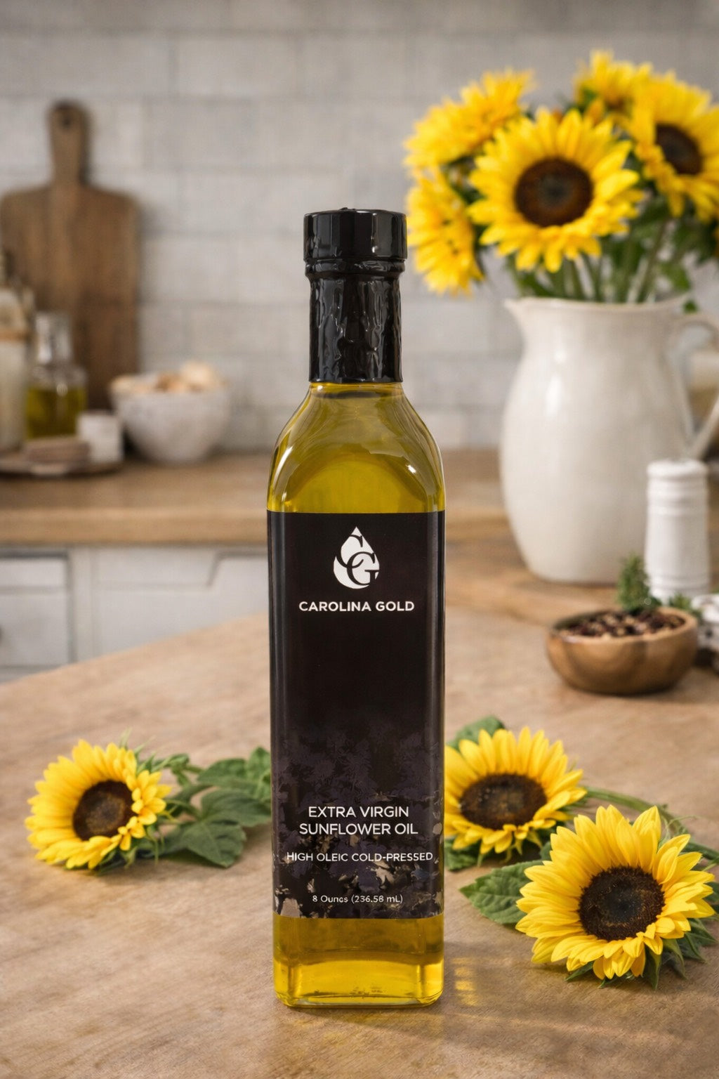 8oz Cold Pressed Sunflower Oil